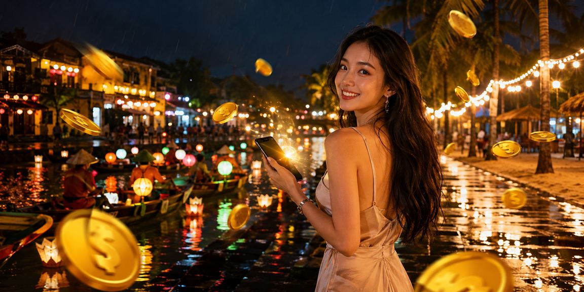 Người dùng Hội An sử dụng điện thoại tham gia casino trực tuyến an toàn