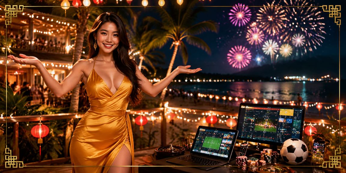 Khung cảnh biệt thự casino ở Phú Quốc với biển xanh